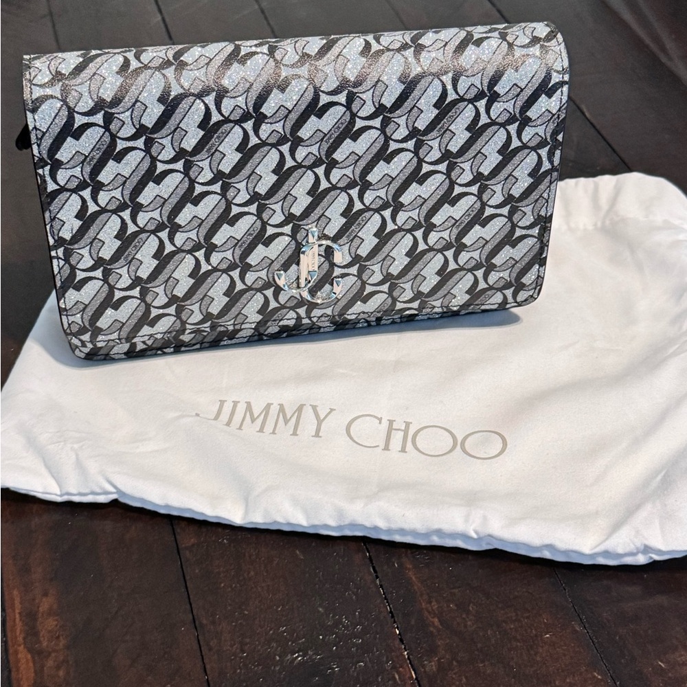 Jimmy Choo Metallic Patterned Clutch